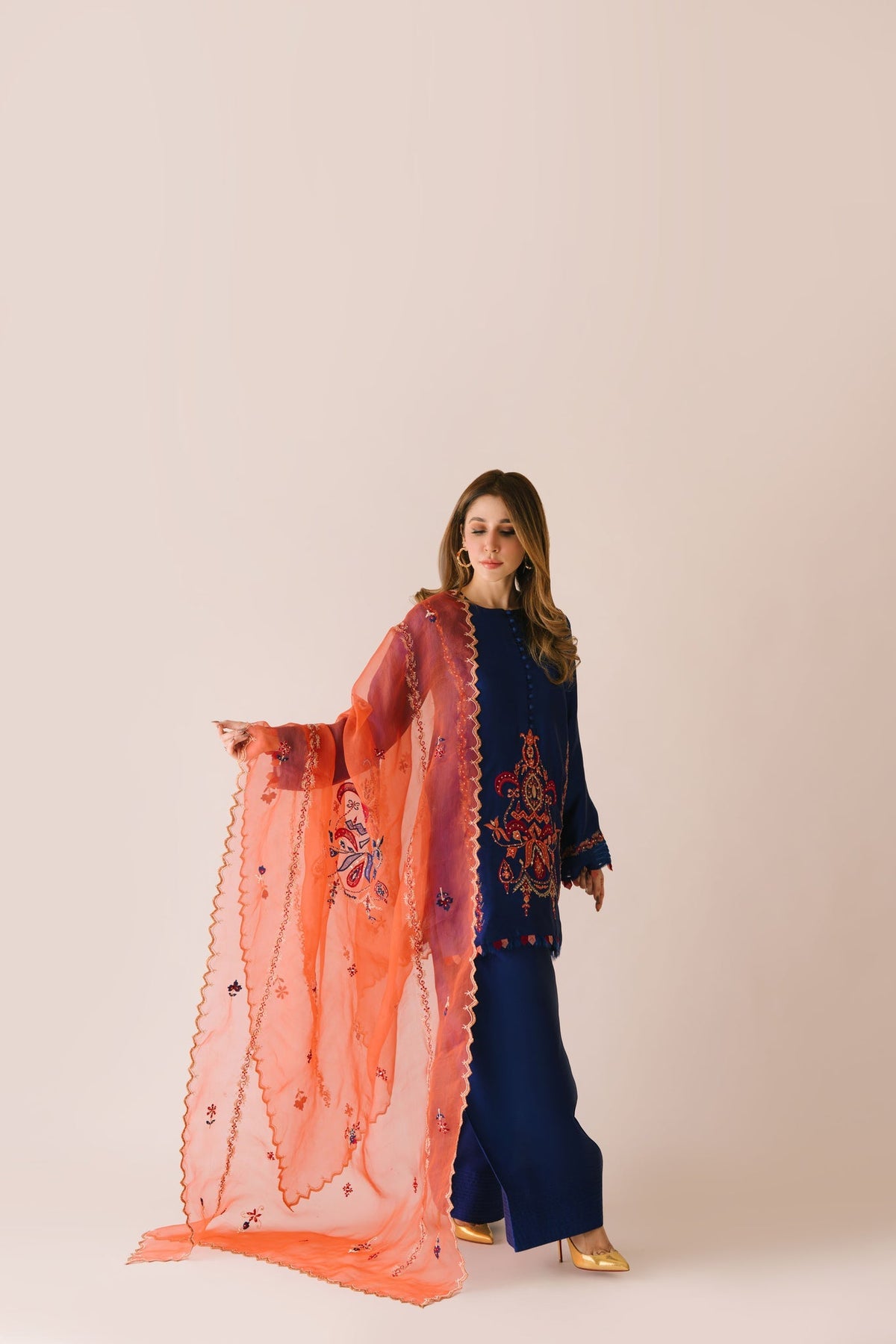 Sammy K | Aadat Festive Edition | Corn Flower -  Sammy K Ladies Clothes - Original Designer Dress - House of Maryam