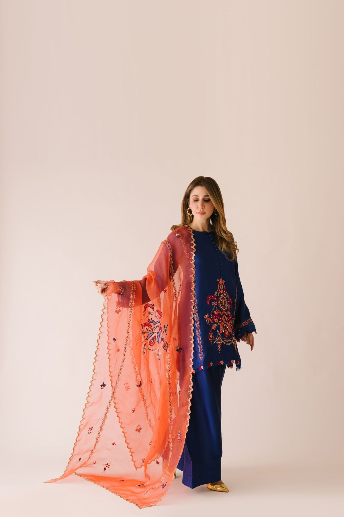 Sammy K | Aadat Festive Edition | Corn Flower -  Sammy K Ladies Clothes - Original Designer Dress - House of Maryam