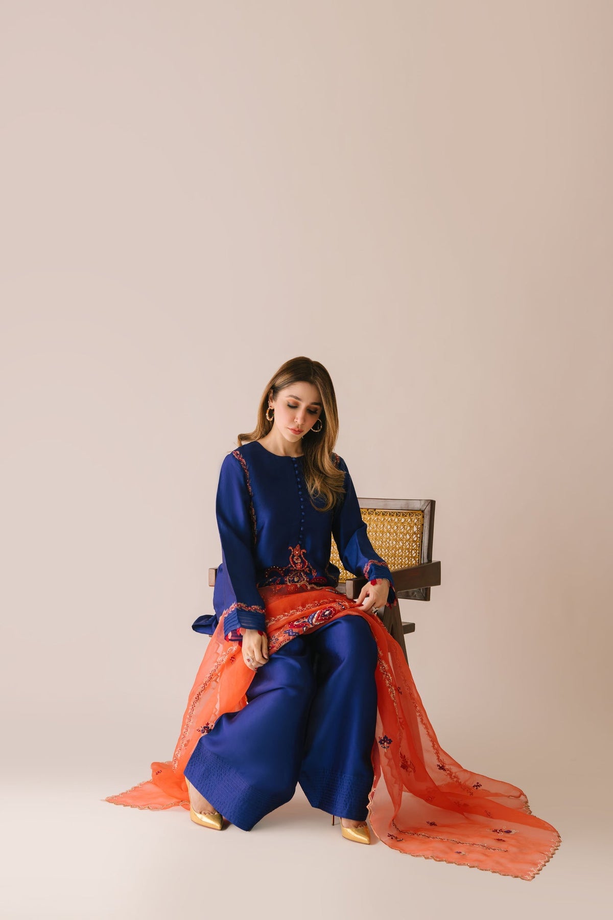 Sammy K | Aadat Festive Edition | Corn Flower -  Sammy K Ladies Clothes - Original Designer Dress - House of Maryam