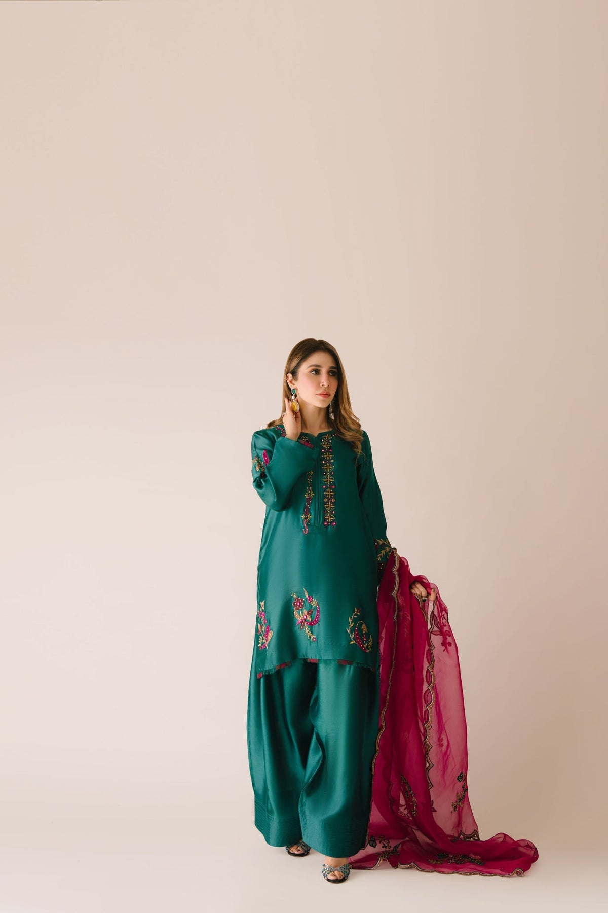 Sammy K | Aadat Festive Edition | Green Moon -  Sammy K Ladies Clothes - Original Designer Dress - House of Maryam