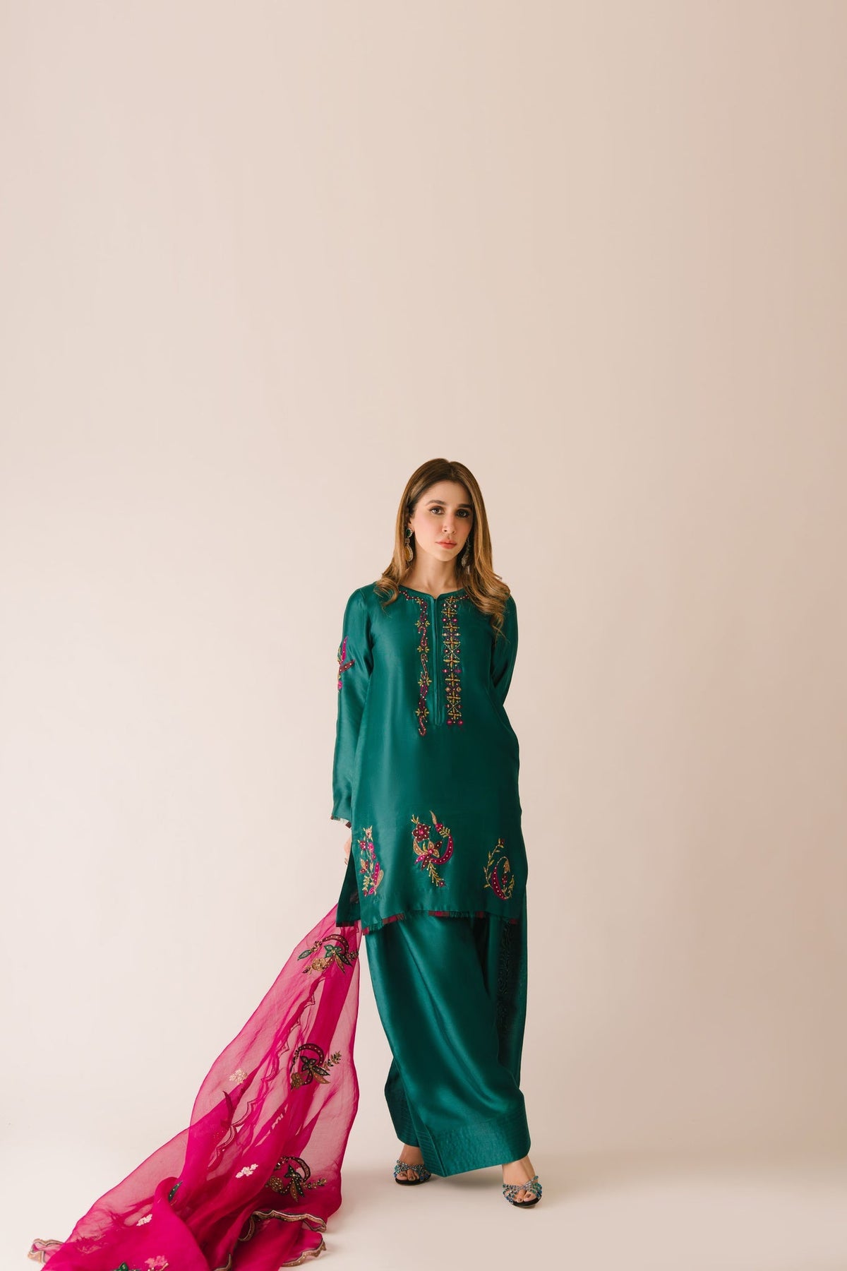 Sammy K | Aadat Festive Edition | Green Moon -  Sammy K Ladies Clothes - Original Designer Dress - House of Maryam