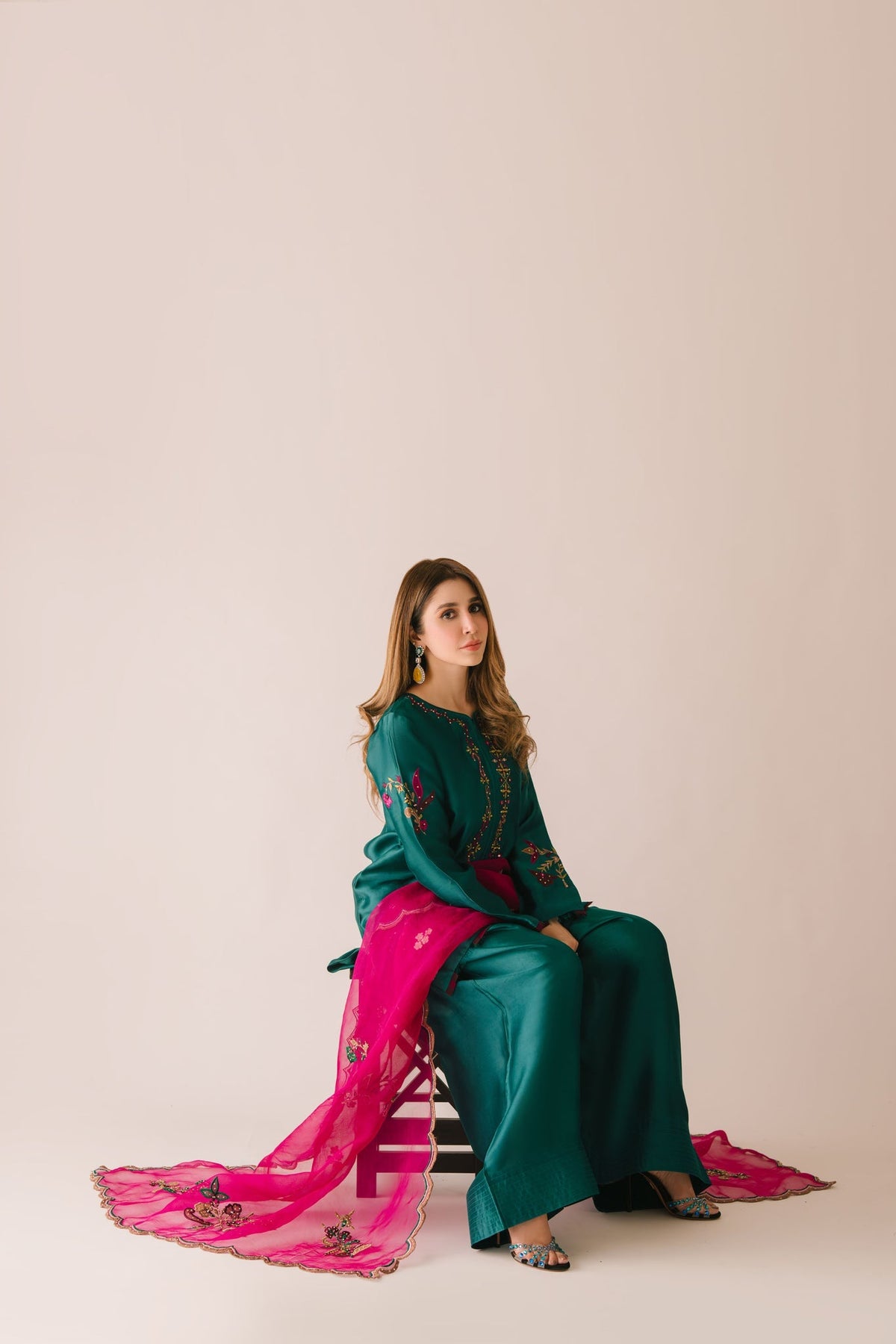 Sammy K | Aadat Festive Edition | Green Moon -  Sammy K Ladies Clothes - Original Designer Dress - House of Maryam