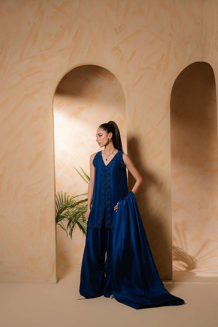 Sammy K | Daisy Drizzle | Cobalt Blue -  Sammy K Ladies Clothes - Original Designer Dress - House of Maryam