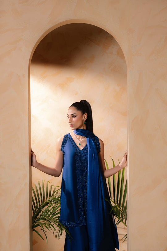 Sammy K | Daisy Drizzle | Cobalt Blue -  Sammy K Ladies Clothes - Original Designer Dress - House of Maryam