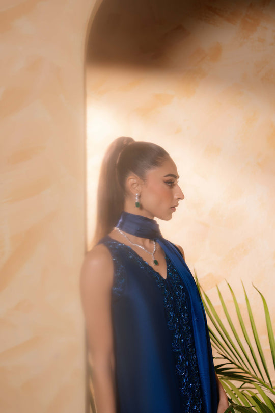 Sammy K | Daisy Drizzle | Cobalt Blue -  Sammy K Ladies Clothes - Original Designer Dress - House of Maryam