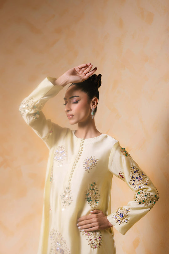 Sammy K | Daisy Drizzle | Yellow Rose -  Sammy K Ladies Clothes - Original Designer Dress - House of Maryam