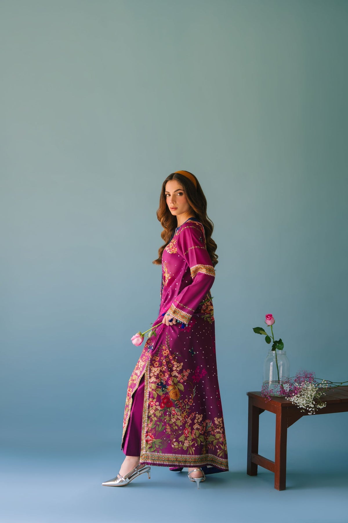 Sammy K | Lawn Pret 25 | Evening Rose -  Sammy K Ladies Clothes - Original Designer Dress - House of Maryam