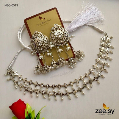 Nauratan Necklace-0513 -  Zeesy Necklace Sets - Original Designer Dress - House of Maryam