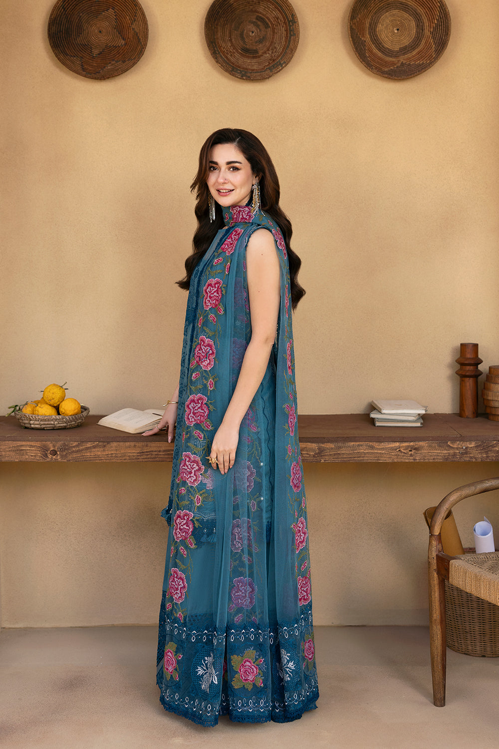 Saira Rizwan | Luxury Lawn 25 | ALMA-SRL25-12 -  Saira Rizwan Ladies Clothes - Original Designer Dress - House of Maryam