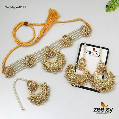 Necklace-0147 -  Zeesy Necklace Sets - Original Designer Dress - House of Maryam