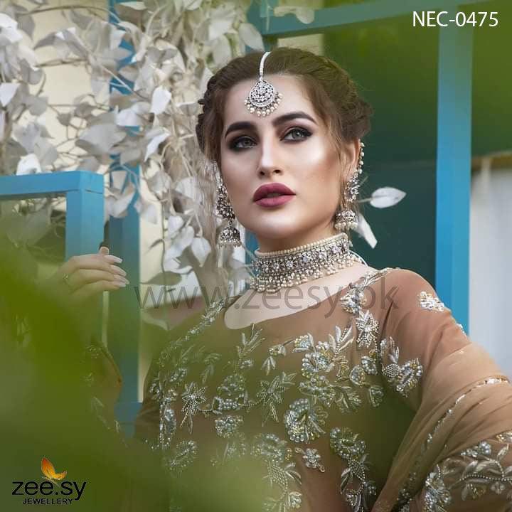Necklace-0475 -  Zeesy Necklace Sets - Original Designer Dress - House of Maryam