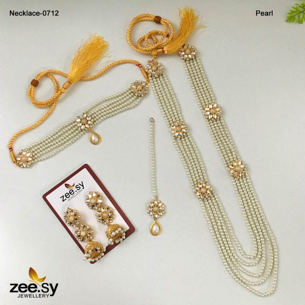 Mala Necklace-0712 -  Zeesy Necklace Sets - Original Designer Dress - House of Maryam