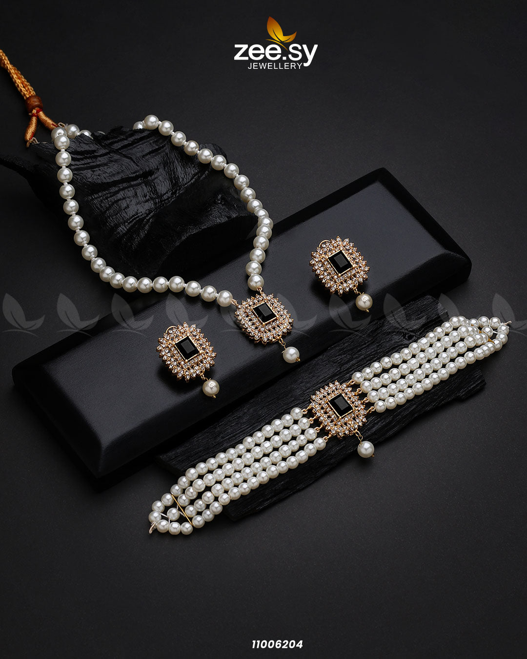 Mala Necklace-0850 -  Zeesy Necklace Sets - Original Designer Dress - House of Maryam