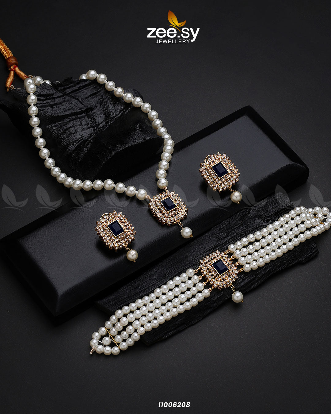 Mala Necklace-0850 -  Zeesy Necklace Sets - Original Designer Dress - House of Maryam