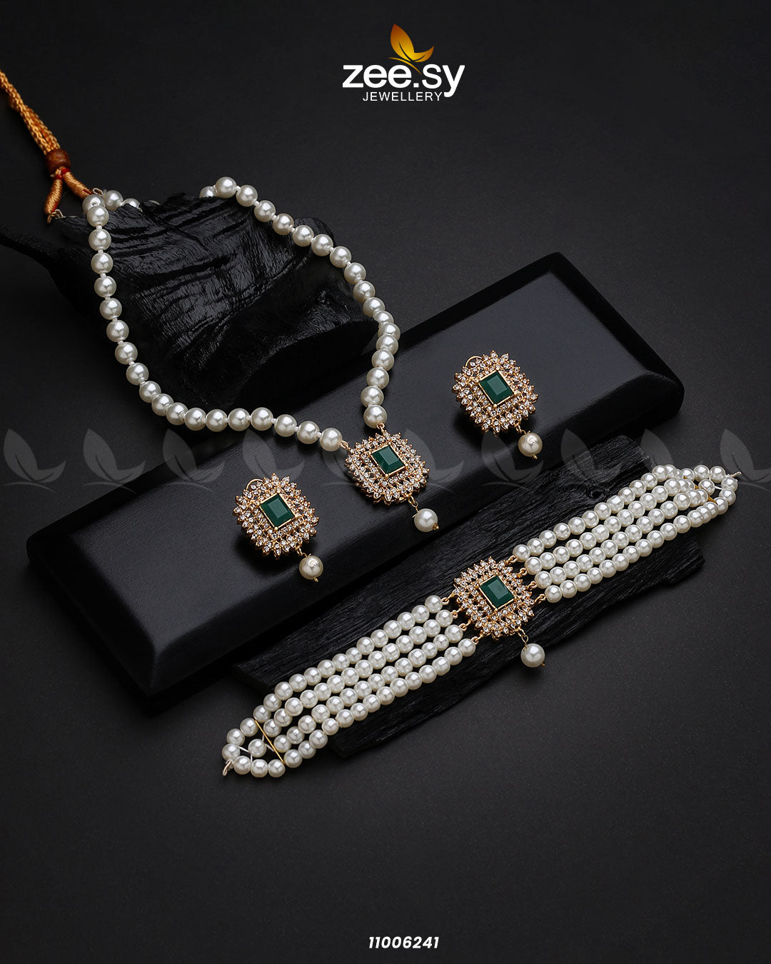 Mala Necklace-0850 -  Zeesy Necklace Sets - Original Designer Dress - House of Maryam