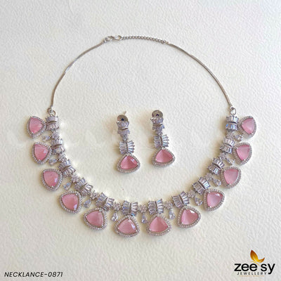 Necklace-0871 -  Zeesy Necklace Sets - Original Designer Dress - House of Maryam