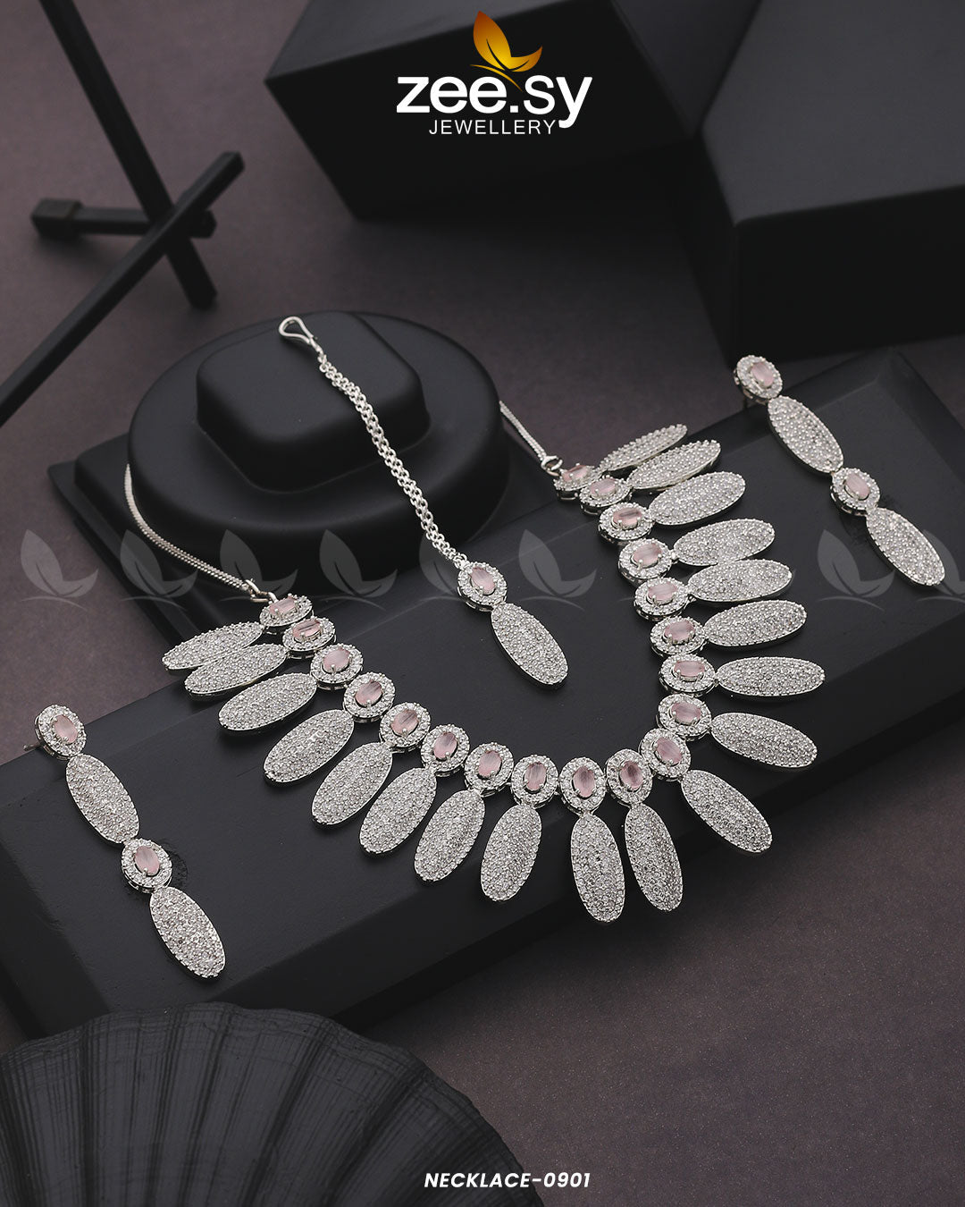 Necklace-0901 -  Zeesy Necklace Sets - Original Designer Dress - House of Maryam