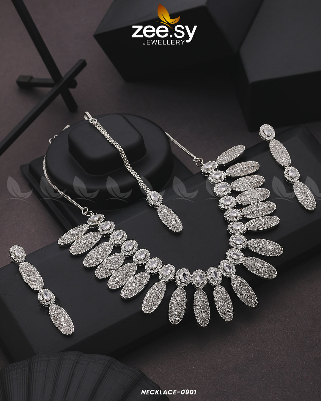 Necklace-0901 -  Zeesy Necklace Sets - Original Designer Dress - House of Maryam
