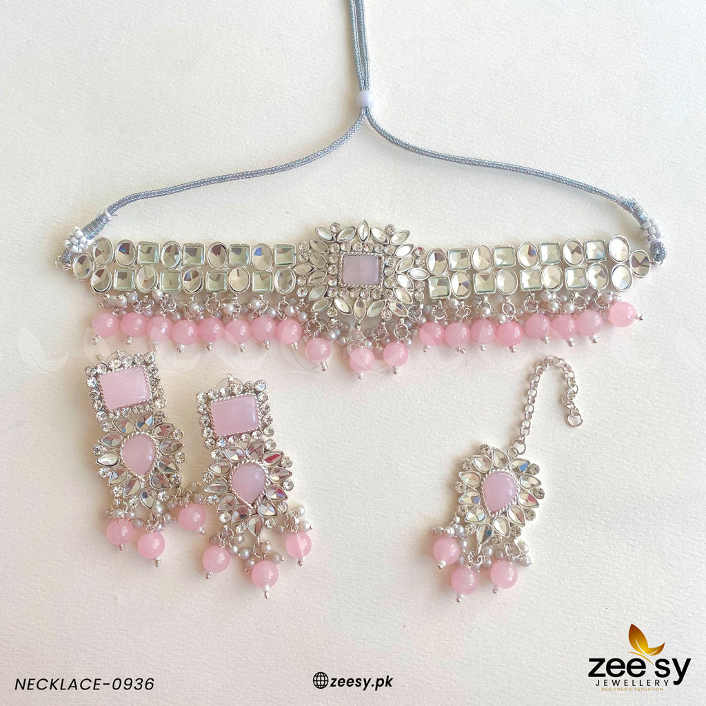 Necklace-0936 -  Zeesy Necklace Sets - Original Designer Dress - House of Maryam