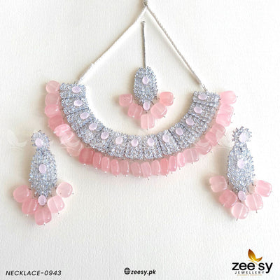 Necklace-0943 -  Zeesy Necklace Sets - Original Designer Dress - House of Maryam
