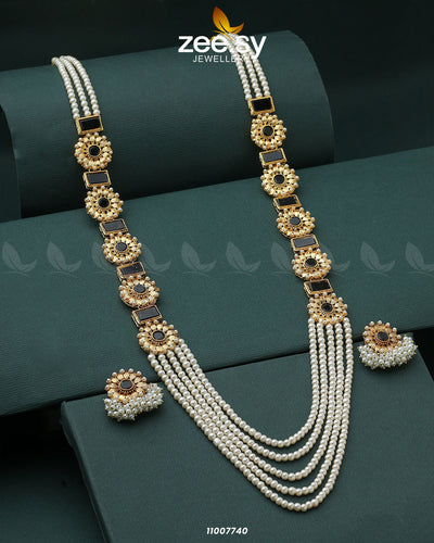 Mala Necklace-0944 -  Zeesy Necklace Sets - Original Designer Dress - House of Maryam