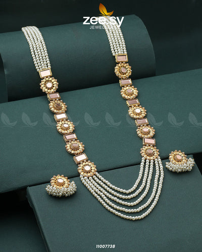 Mala Necklace-0944 -  Zeesy Necklace Sets - Original Designer Dress - House of Maryam