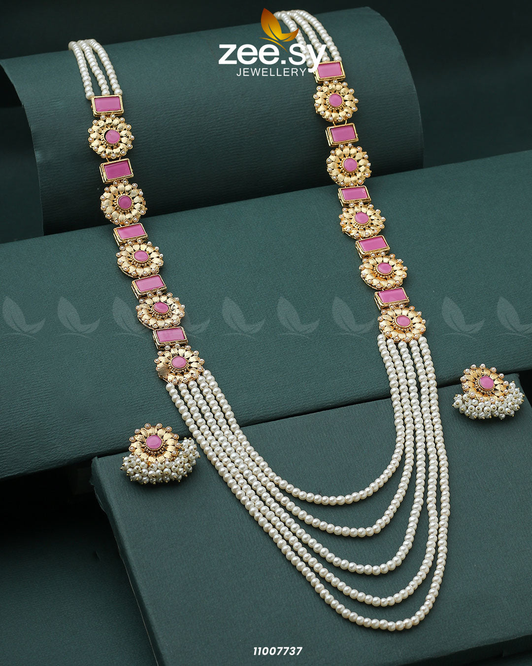 Mala Necklace-0944 -  Zeesy Necklace Sets - Original Designer Dress - House of Maryam
