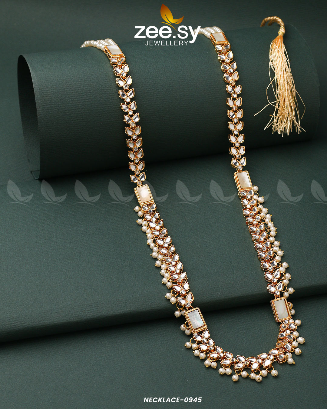 Mala Necklace-0945 -  Zeesy Necklace Sets - Original Designer Dress - House of Maryam