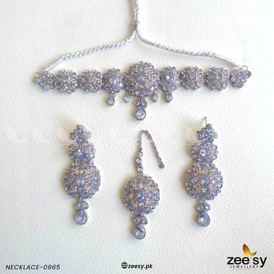 Necklace-0965 -  Zeesy Necklace Sets - Original Designer Dress - House of Maryam