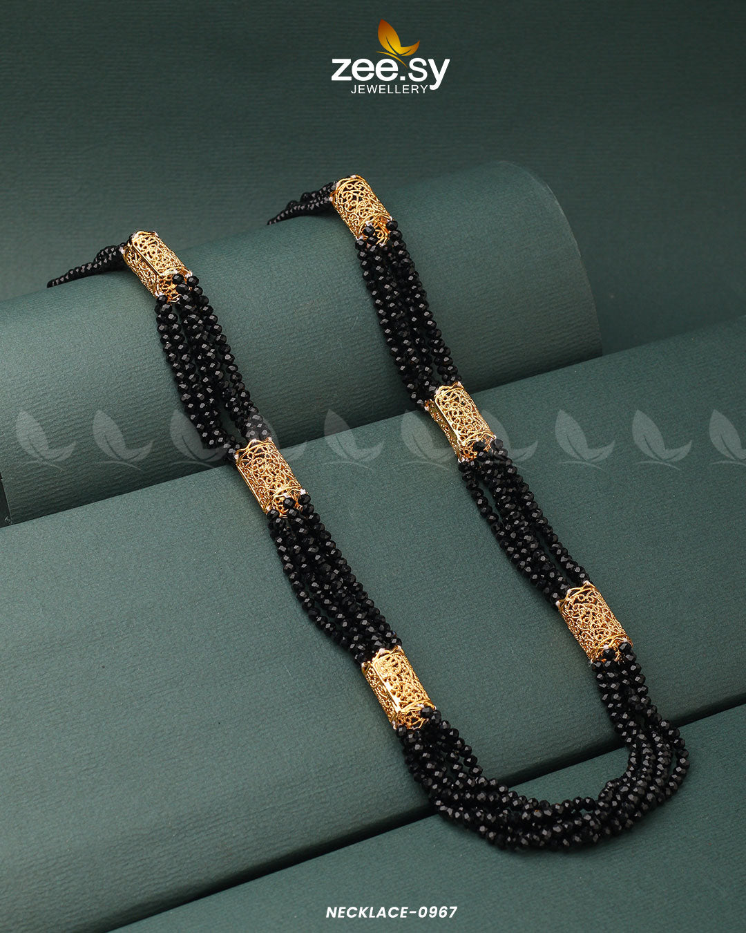 Mala Necklace-0967 -  Zeesy Necklace Sets - Original Designer Dress - House of Maryam
