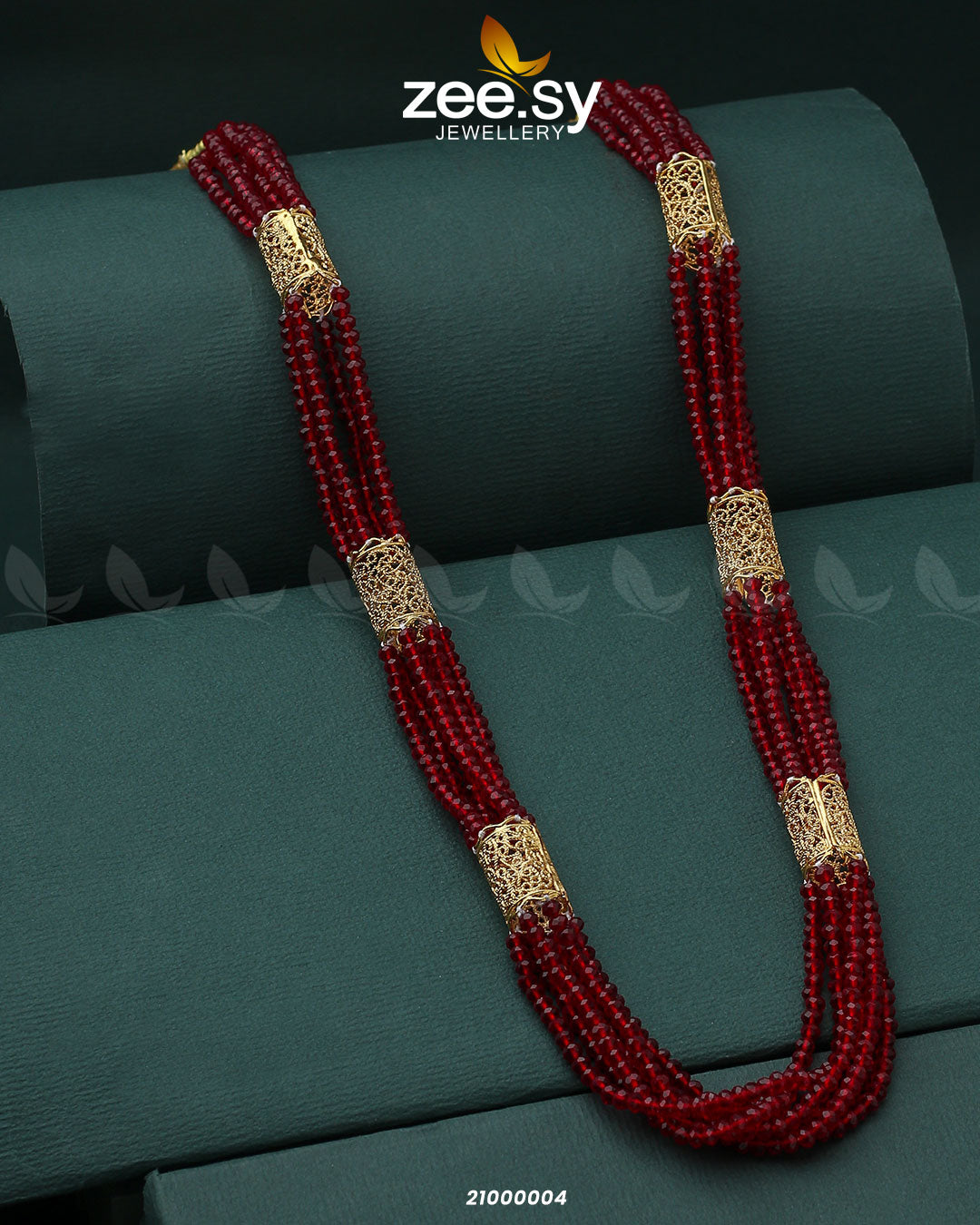 Mala Necklace-0967 -  Zeesy Necklace Sets - Original Designer Dress - House of Maryam
