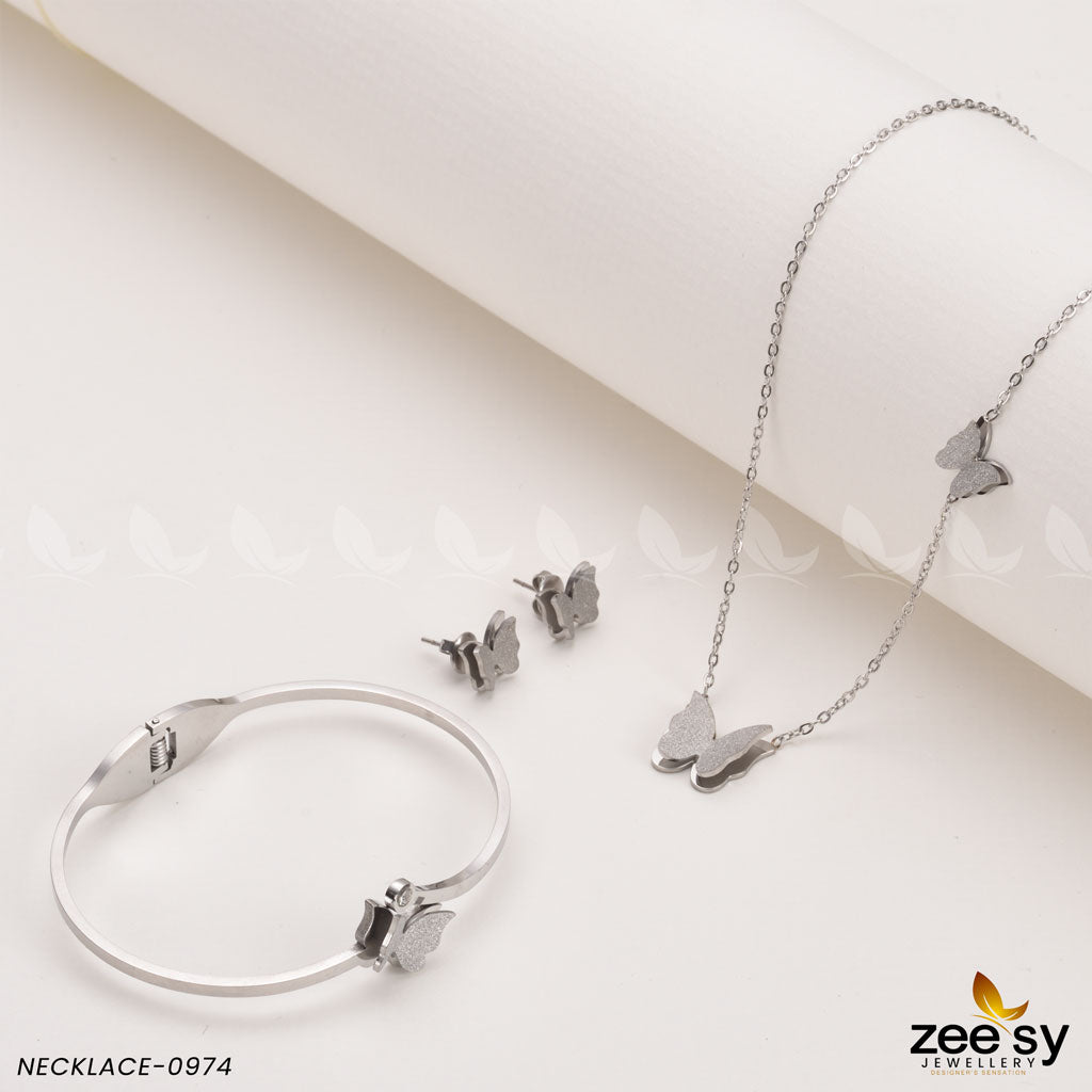 Necklace-0974 -  Zeesy Necklace Sets - Original Designer Dress - House of Maryam