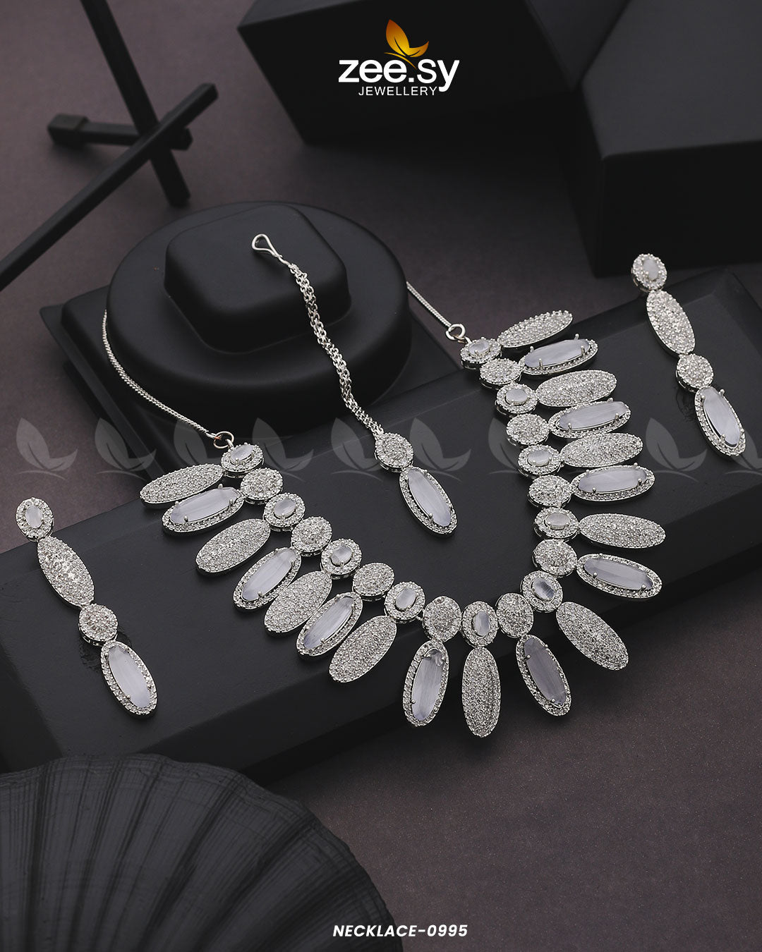 Necklace-0995 -  Zeesy Necklace Sets - Original Designer Dress - House of Maryam