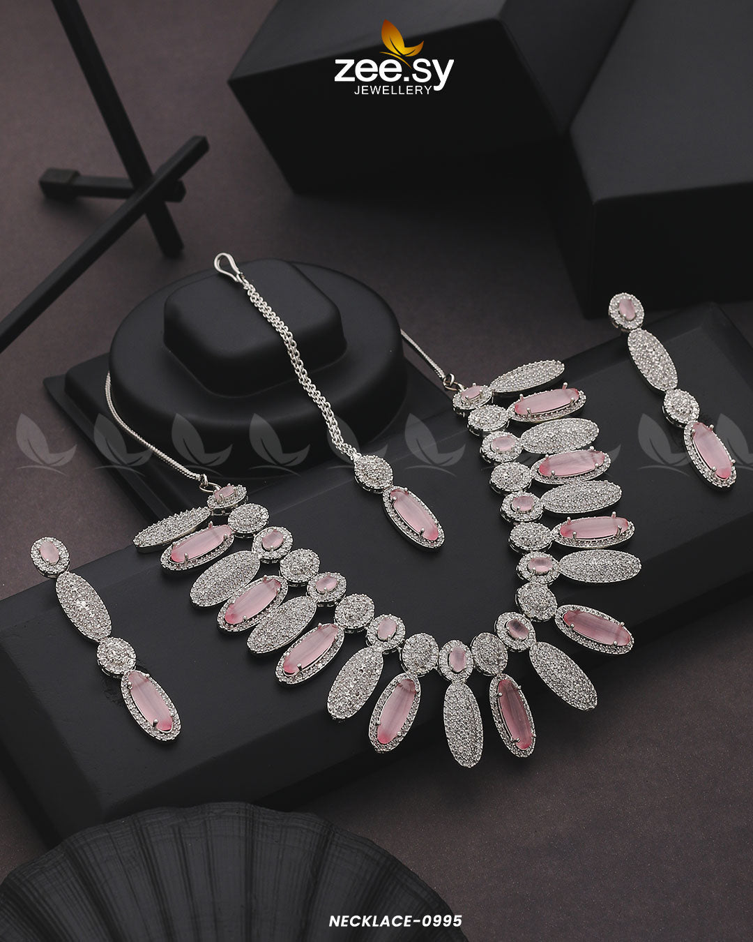 Necklace-0995 -  Zeesy Necklace Sets - Original Designer Dress - House of Maryam