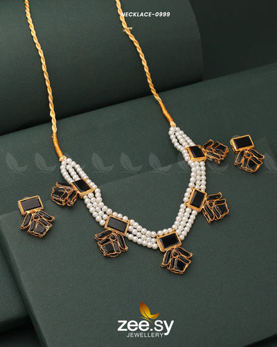Necklace-0999 -  Zeesy Necklace Sets - Original Designer Dress - House of Maryam