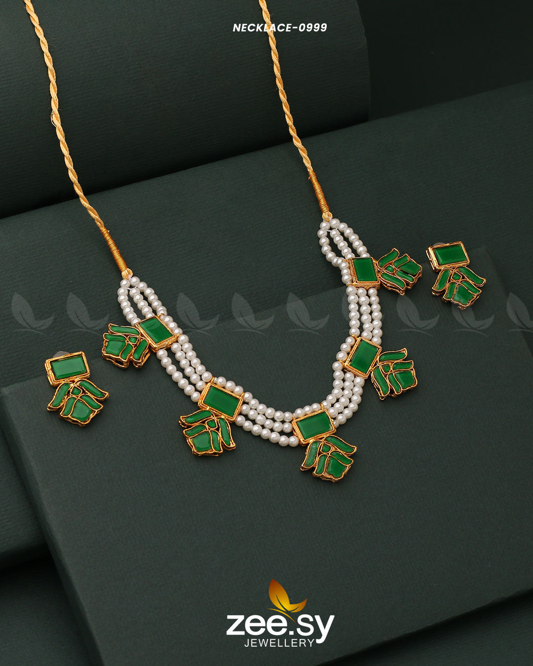 Necklace-0999 -  Zeesy Necklace Sets - Original Designer Dress - House of Maryam