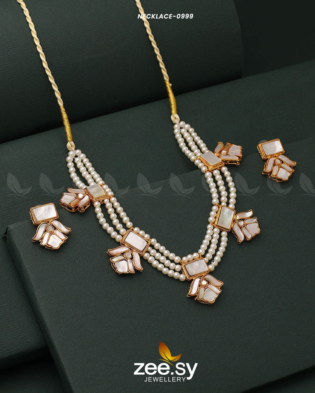 Necklace-0999 -  Zeesy Necklace Sets - Original Designer Dress - House of Maryam