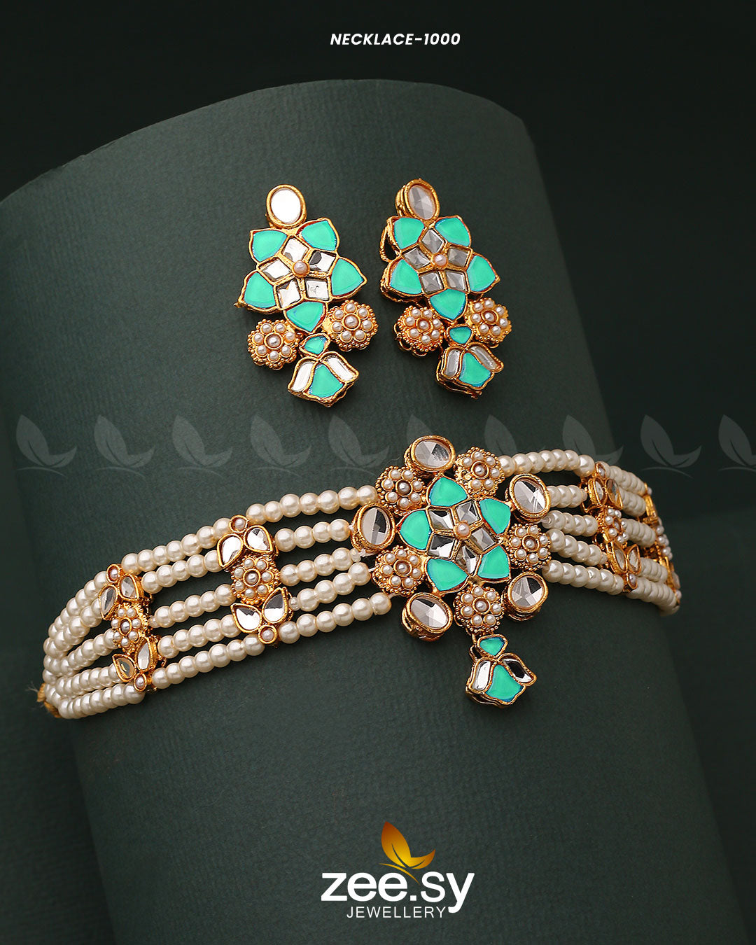 Necklace-1000 -  Zeesy Necklace Sets - Original Designer Dress - House of Maryam