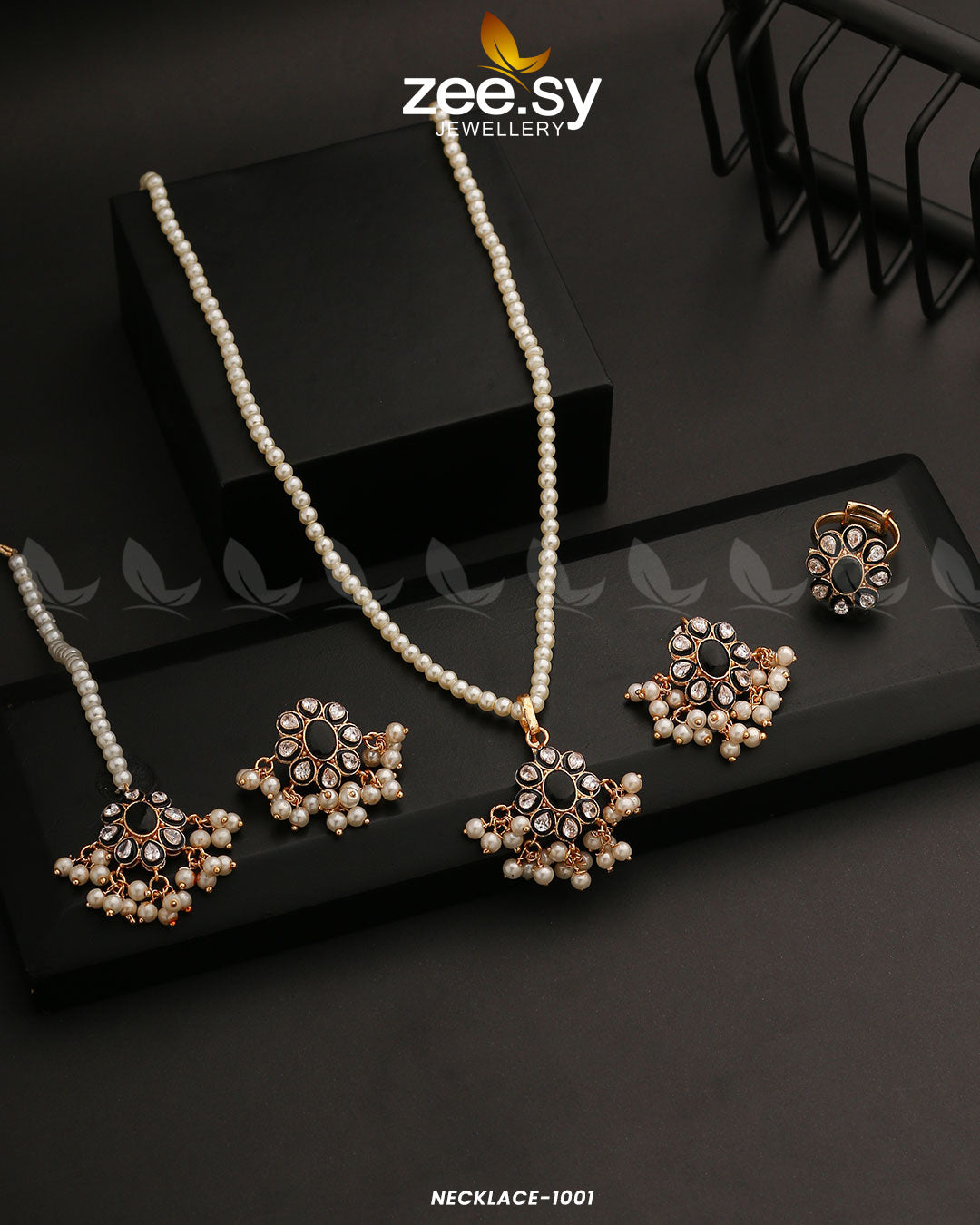 Necklace-1001 -  Zeesy Necklace Sets - Original Designer Dress - House of Maryam