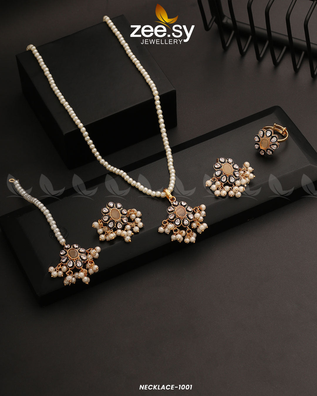 Necklace-1001 -  Zeesy Necklace Sets - Original Designer Dress - House of Maryam