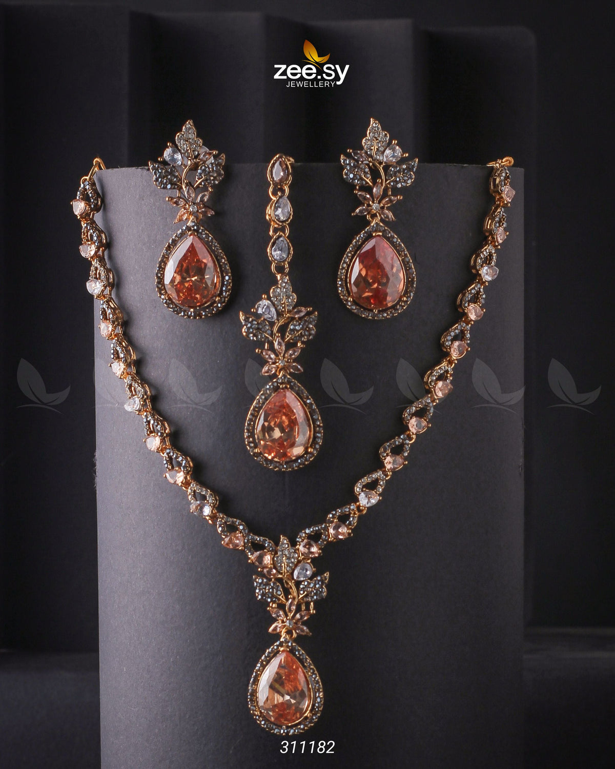 Opal Necklace Set -  Zeesy Necklace Sets - Original Designer Dress - House of Maryam