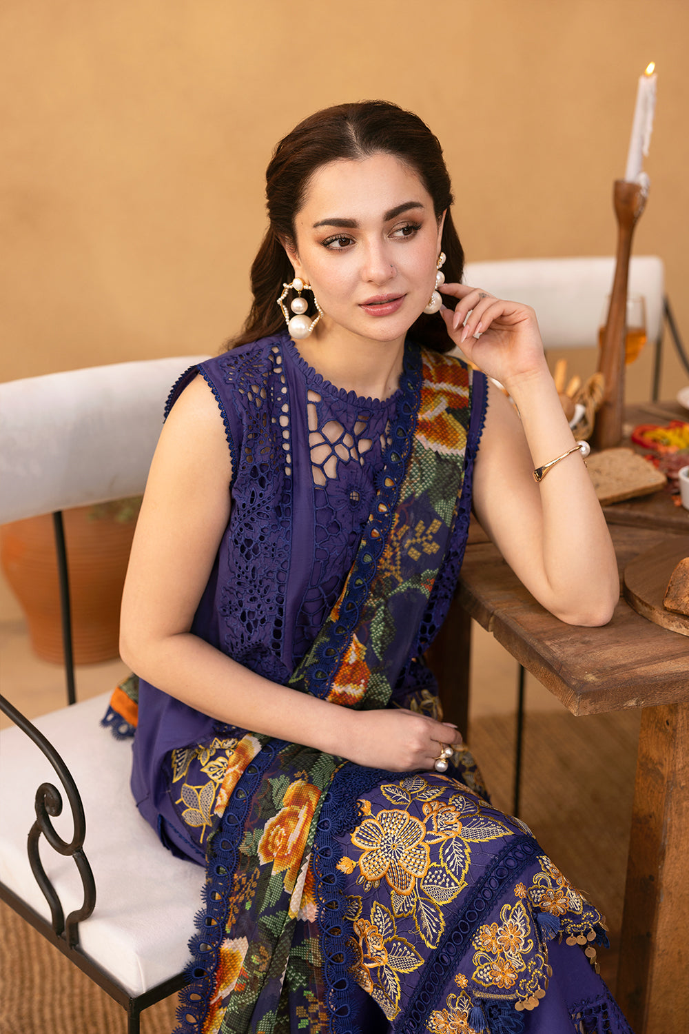 Saira Rizwan | Luxury Lawn 25 | AIMEE-SRL25-01 -  Saira Rizwan Ladies Clothes - Original Designer Dress - House of Maryam