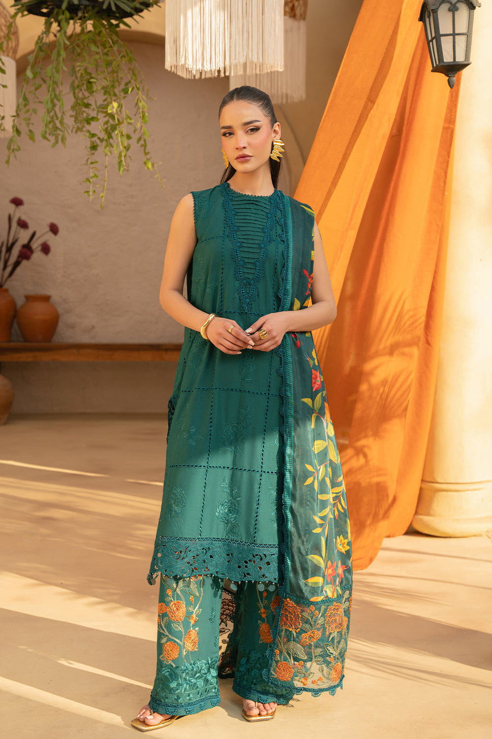 Saira Rizwan | Luxury Lawn 25 | LIRA-SRL25-10 -  Saira Rizwan Ladies Clothes - Original Designer Dress - House of Maryam