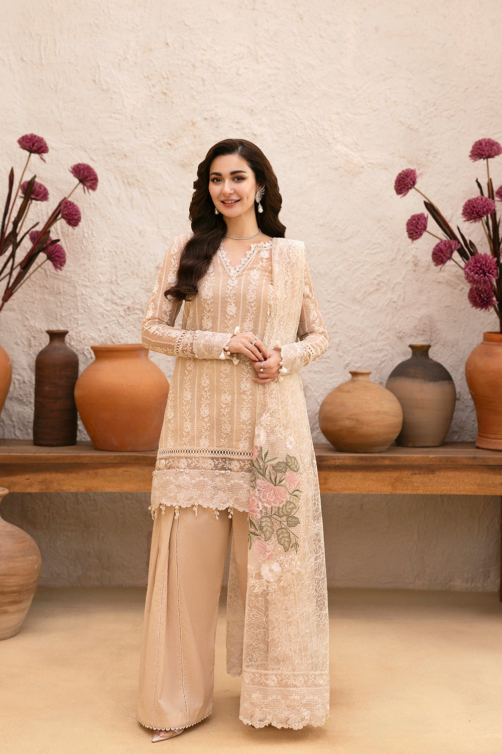 Saira Rizwan | Luxury Lawn 25 | MADONNA-SRL25-08 -  Saira Rizwan Ladies Clothes - Original Designer Dress - House of Maryam