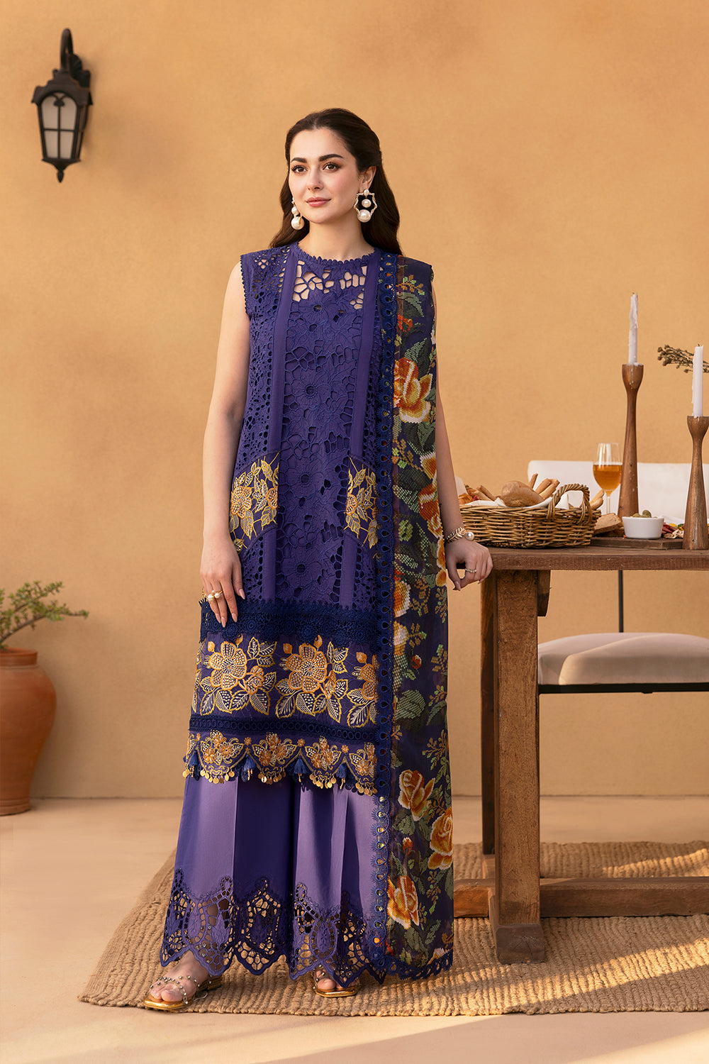 Saira Rizwan | Luxury Lawn 25 | AIMEE-SRL25-01 -  Saira Rizwan Ladies Clothes - Original Designer Dress - House of Maryam