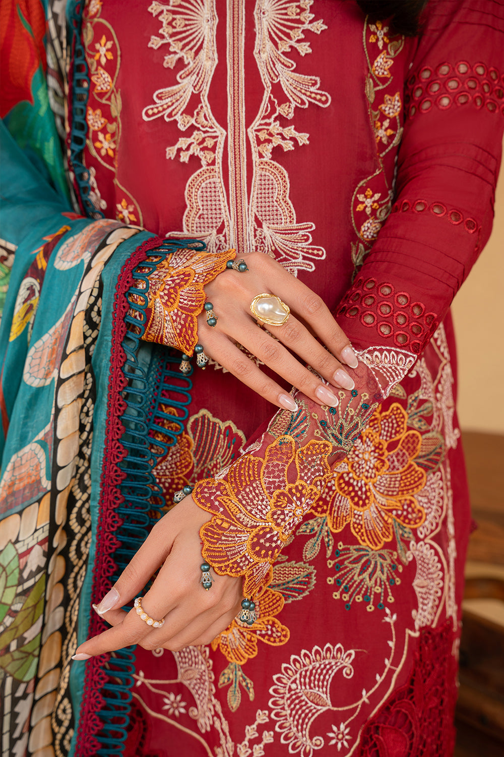 Saira Rizwan | Luxury Lawn 25 | MANON-SRL25-02 -  Saira Rizwan Ladies Clothes - Original Designer Dress - House of Maryam