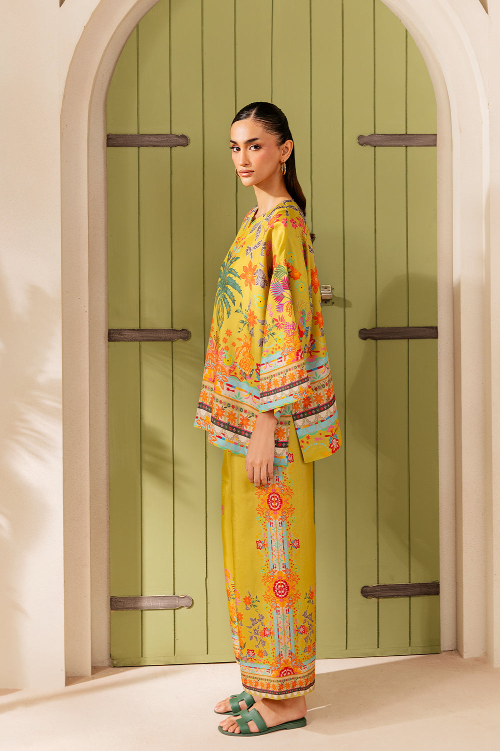 Saira Rizwan | Silk Coords 25 | PALM SUGAR - SRSP-25-04, image 4