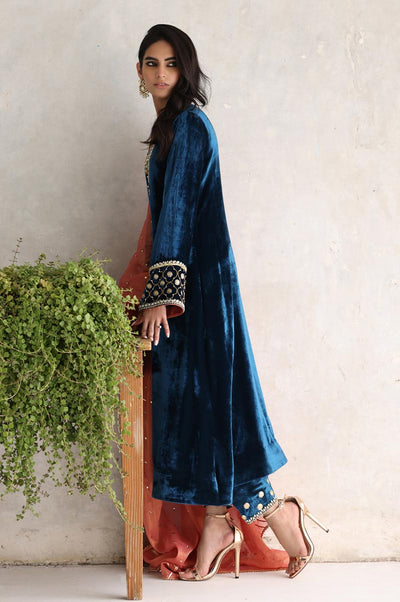 Sana Abbas | Velvet Formals | NINA -  Sana Abbas Ladies Clothes - Original Designer Dress - House of Maryam