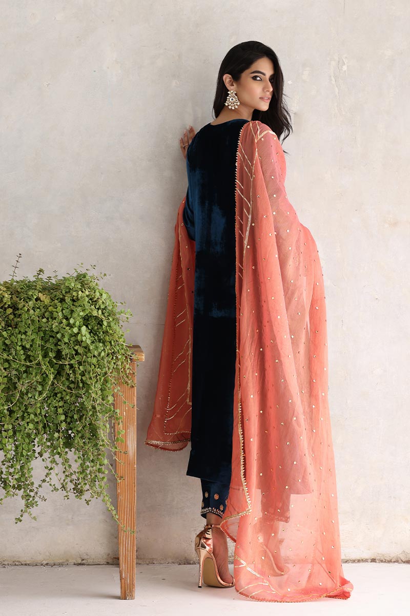 Sana Abbas | Velvet Formals | NINA -  Sana Abbas Ladies Clothes - Original Designer Dress - House of Maryam