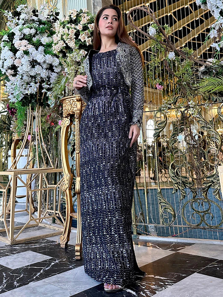 Epoque | Ciel Luxury Couture | Noir -  Epoque Formal - Original Designer Dress - House of Maryam